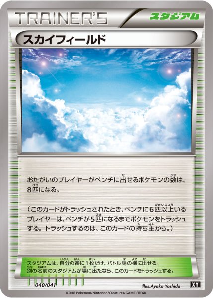 画像1: 《キズ特価品》【ポケカ】スカイフィールド【-】XY-040（EX） (1)