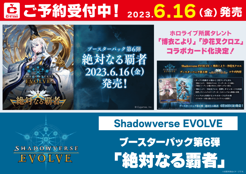 プロモーションカードShadowverse EVOLVE  第6弾 「絶対なる覇者」１カートン